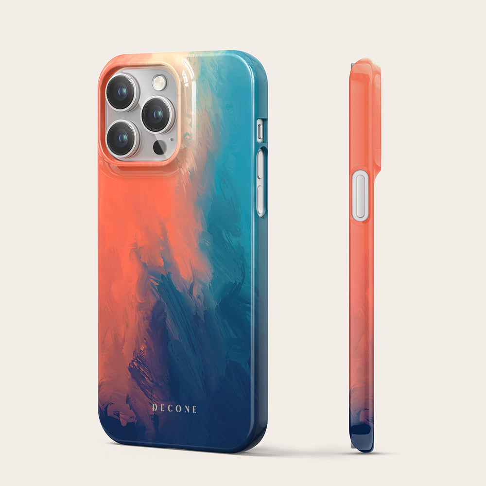 Blue/Orange - iPhone Case