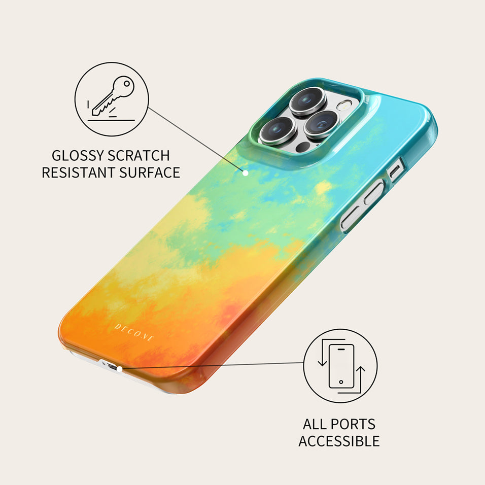 Blue/Orange - iPhone Case