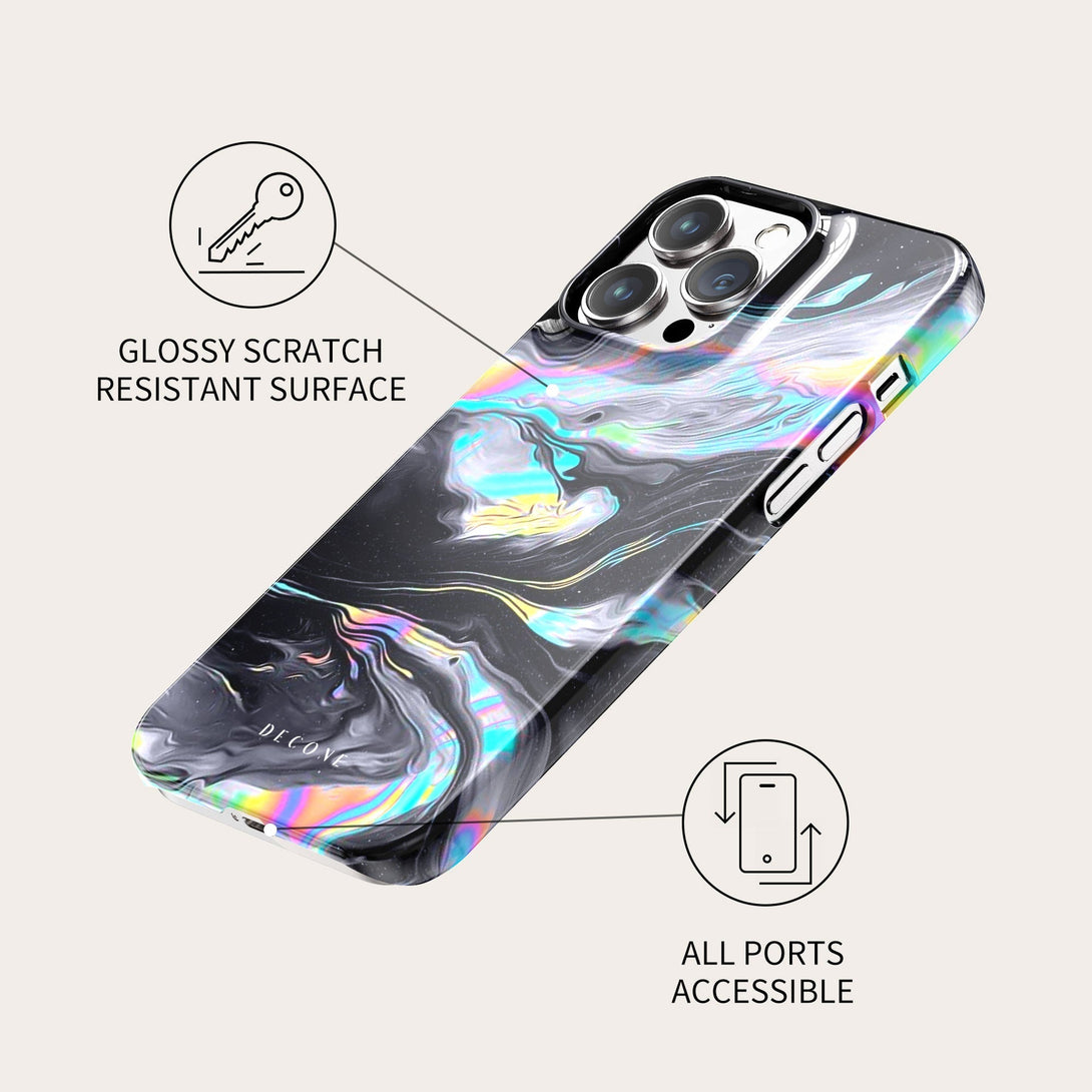 Color Distorted Spacetime - iPhone Case