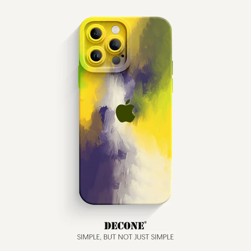 Decone】iPhone 13 series  Watercolor Liquid Silicone Phone Case