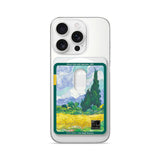 Wheat Field with Cypresses - Matte Wallet MagSafe Compatible