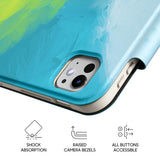 Fluorescent Beach - Leather Magnetic iPad Case