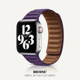 Apple Watch Series | Leather Link Magnetic Strap