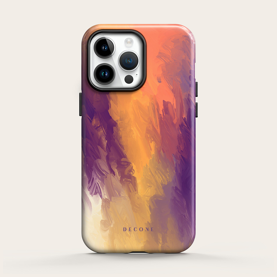 Orange Purple - iPhone Case