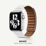Apple Watch Series | Leather Link Magnetic Strap