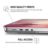 Berry Red - Clear MacBook Case