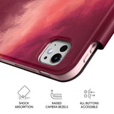 Berry Red - Leather Magnetic iPad Case