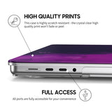 Dark Purple - Clear MacBook Case