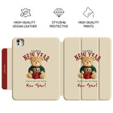 Happy New Year - Leather Magnetic iPad Case