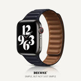 Apple Watch Series | Leather Link Magnetic Strap