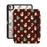 Enjoying Snacks - Leather Magnetic iPad Case
