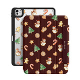 Enjoying Snacks - Leather Magnetic iPad Case