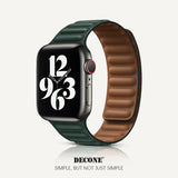 Apple Watch Series | Leather Link Magnetic Strap