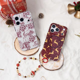 Gold Chain Crystal Wrist Strap - Santa Claus