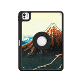 Rainstorm Beneath the Summit - Leather Magnetic iPad Case