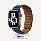 Apple Watch Series | Leather Link Magnetic Strap