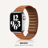 Apple Watch Series | Leather Link Magnetic Strap