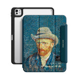 Self-Portrait with Grey Felt Hat - Leather Magnetic iPad Case
