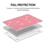 Pink Romance - Clear MacBook Case