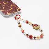 Gold Chain Crystal Wrist Strap - Santa Claus