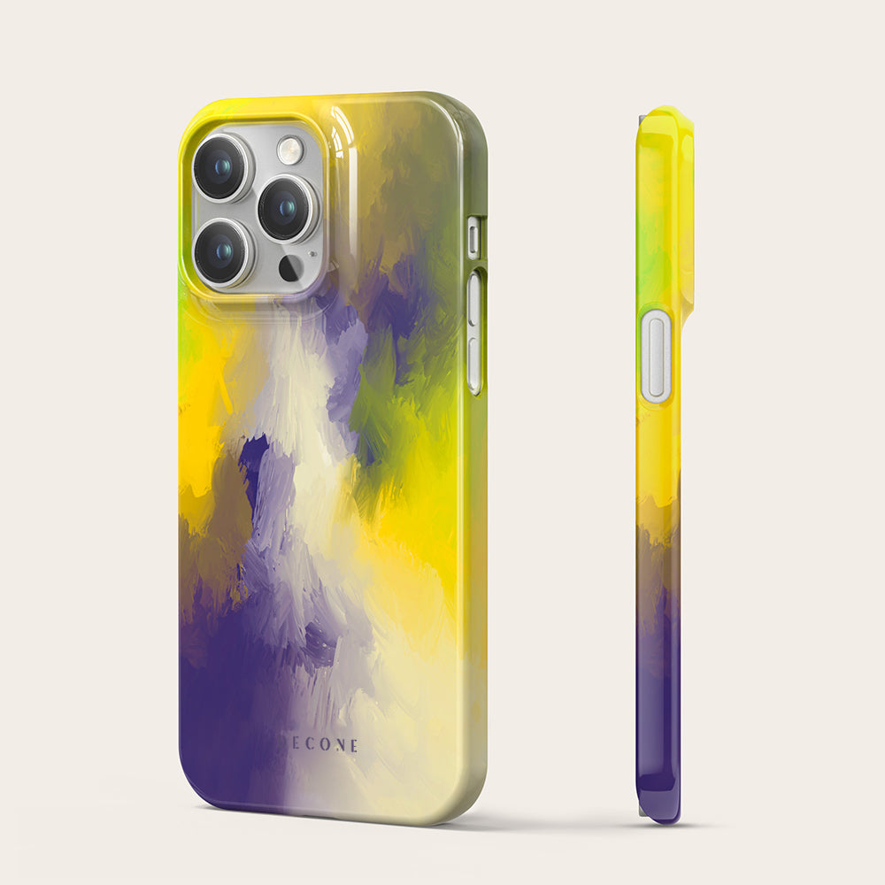 Purple/Yellow - iPhone Case