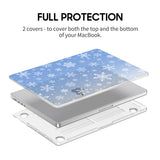Snowflake - Clear MacBook Case (Glitter)