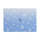 Snowflake - Clear MacBook Case (Glitter)