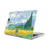 Wheat Field with Cypresses - Clear MacBook Case