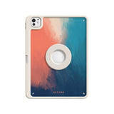 Blue/Orange - Leather Magnetic iPad Case