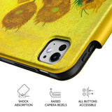 Fifteen Sunflowers in a Vase - Leather Magnetic iPad Case