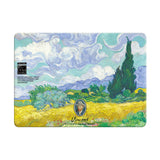 Wheat Field with Cypresses - Clear MacBook Case