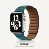 Apple Watch Series | Leather Link Magnetic Strap