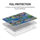 Water Lilies (Blue) - Clear MacBook Case