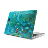 Water Lilies (Turquoise) - Clear MacBook Case