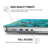 Water Lilies (Turquoise) - Clear MacBook Case