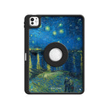 Starry Night Over the Rhone - Leather Magnetic iPad Case