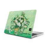 Vase with Pink Roses - Clear MacBook Case