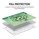 Vase with Pink Roses - Clear MacBook Case