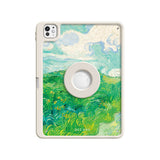 Green Wheat Fields, Auvers - Leather Magnetic iPad Case