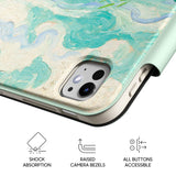 Green Wheat Fields, Auvers - Leather Magnetic iPad Case