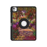 Pathway in Monet's Garden at Giverny - Leather Magnetic iPad Case