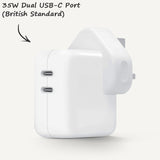 Power Adapter Series | 35W Dual USB-C Port Power Adapter (Chinese standard)