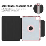 Water Lilies (Turquoise) - Leather Magnetic iPad Case