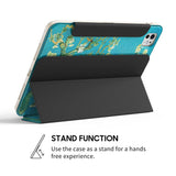 Water Lilies (Turquoise) - Leather Magnetic iPad Case