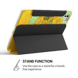 Vase with Twelve Sunflowers - Leather Magnetic iPad Case