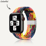 Apple Watch Series | Colorful Nylon Braided Watch Strap (Watch clasp series)