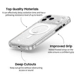 Clear Transparent (Glitter) iPhone Case