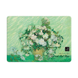 Vase with Pink Roses - Clear MacBook Case