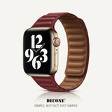 Apple Watch Series | Leather Link Magnetic Strap