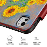 Bouquet of Sunflowers - Leather Magnetic iPad Case